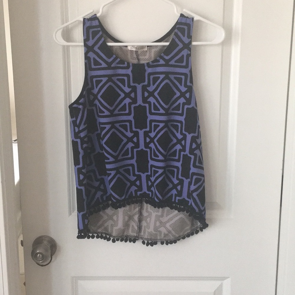 Black and purple top